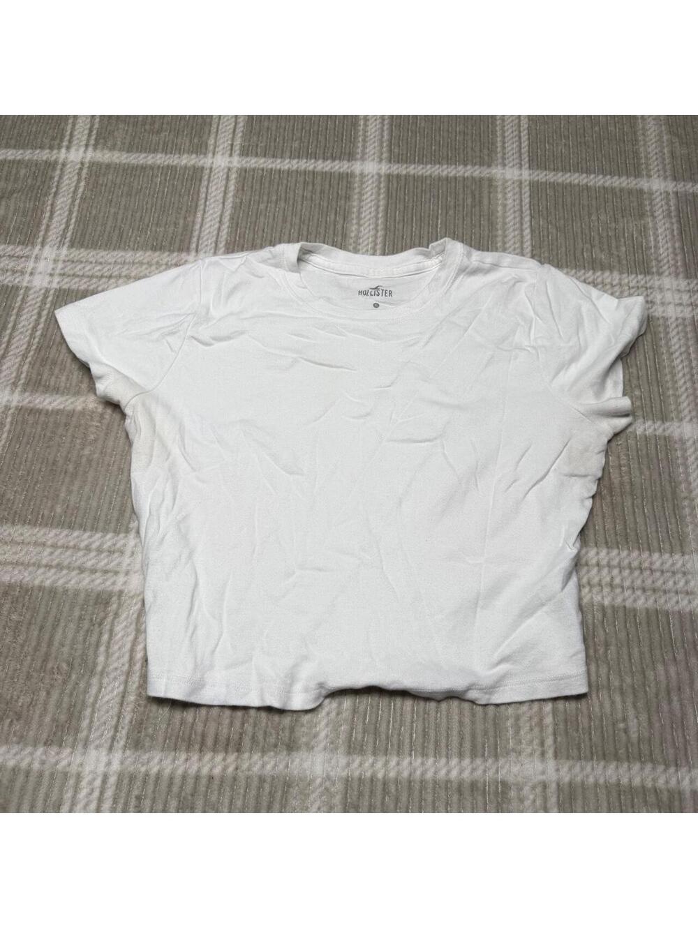 Hollister Co. Women's White Crop-top